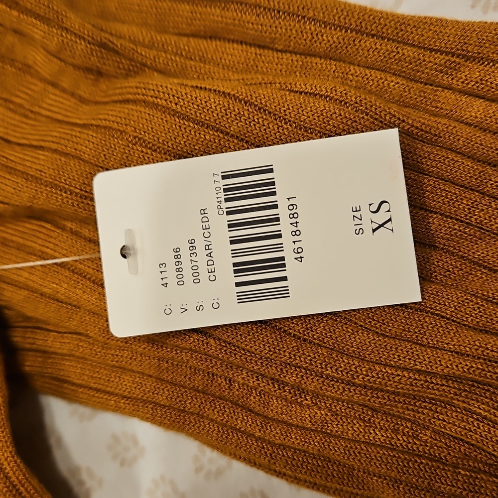 NWT - Anthropologie Elegant Mustard Cardigan Dress - Picture 8 of 9